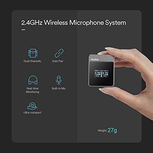 Godox Brand MoveLink M1 for YouTube, Vlogging, Recording for Android/iPhone/PC Microphone Godox Brand MoveLink M1 for YouTube, Vlogging, Recording for Android/iPhone/PC Microphone