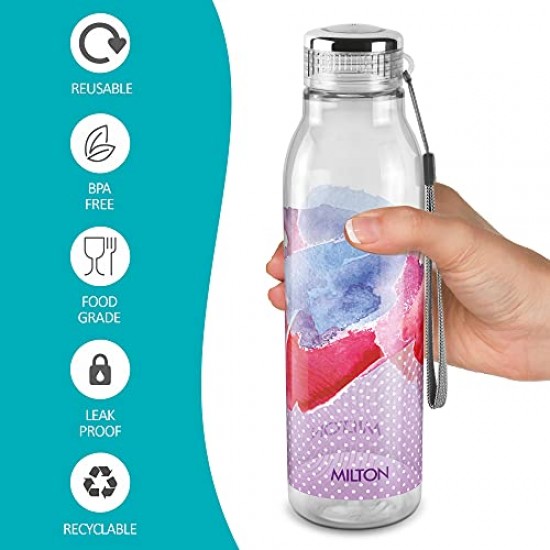 Milton Helix 1000 Pet Water Bottle, Set of 4, 1 Litre Each, Assorted