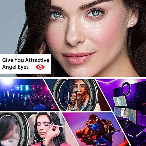 AIRTREE Portable MJ26 10'' RGB Desktop Soft LED Ring Light 16 RGB Colors with Mini Tripod Stand for Making You_Tube AIRTREE Portable MJ26 10'' RGB Desktop Soft LED Ring Light 16 RGB Colors with Mini Tripod Stand for Making You_Tube
