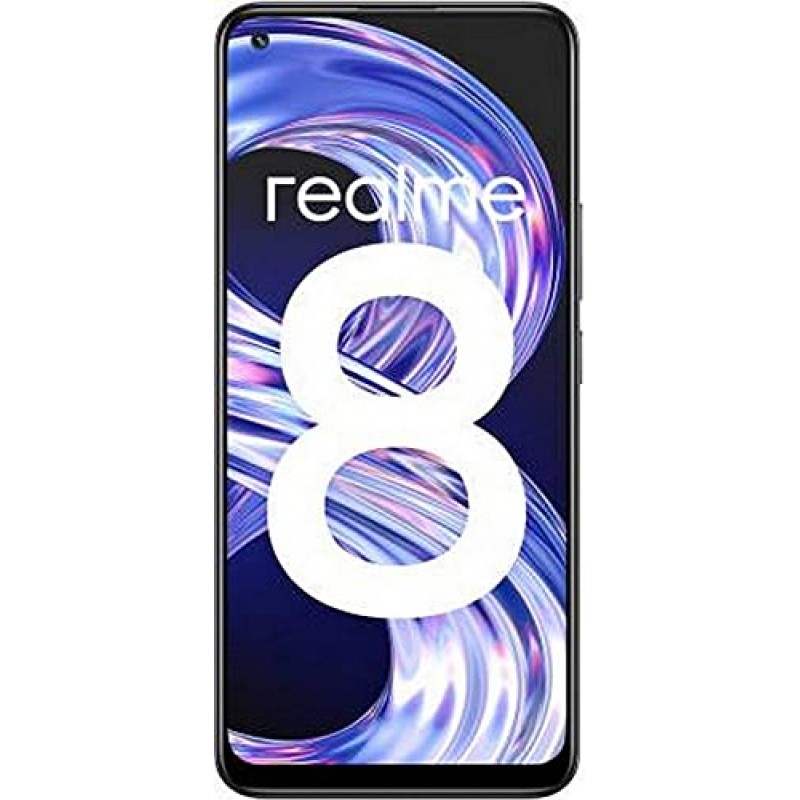 Realme 8 (Cyber Black, 8GB RAM, 128GB Storage) Refurbished 