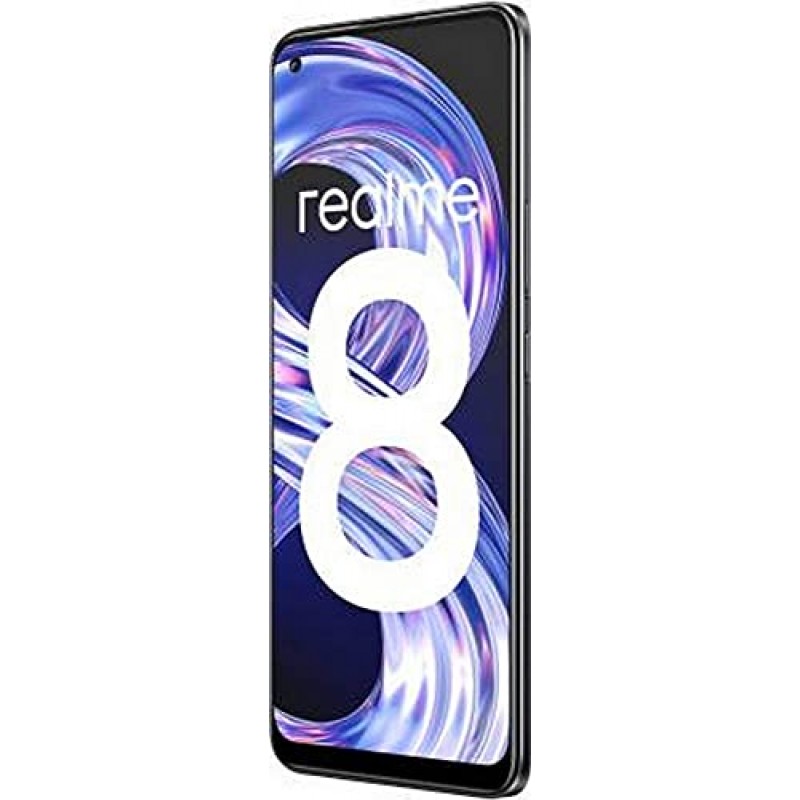 Realme 8 (Cyber Black, 8GB RAM, 128GB Storage) Refurbished 