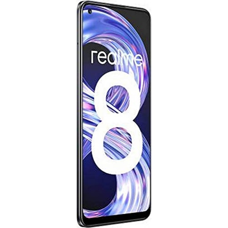 Realme 8 (Cyber Black, 8GB RAM, 128GB Storage) Refurbished 