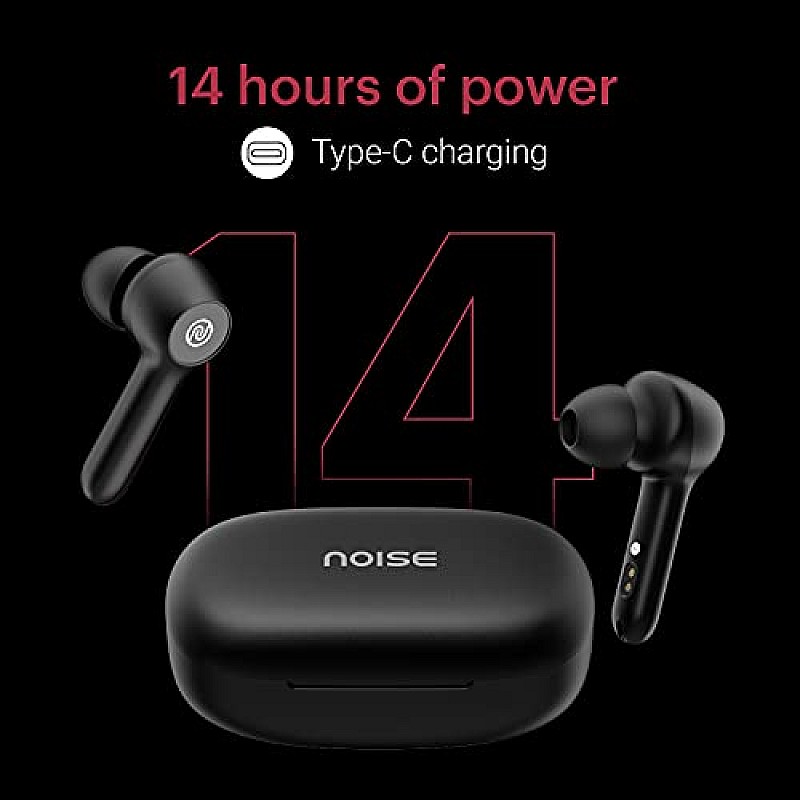 Noise Buds VS201 V2 in-Ear Truly Wireless Earbuds with Dual Equalizer Total 14-Hour Playtime Full Touch Control (Charcoal Black)