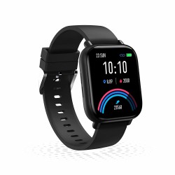 GIONEE STYLFIT GSW6 Smartwatch with Bluetooth Calling and Music, Built-in Mic & Speaker, 1.7” Display (Matte Black)