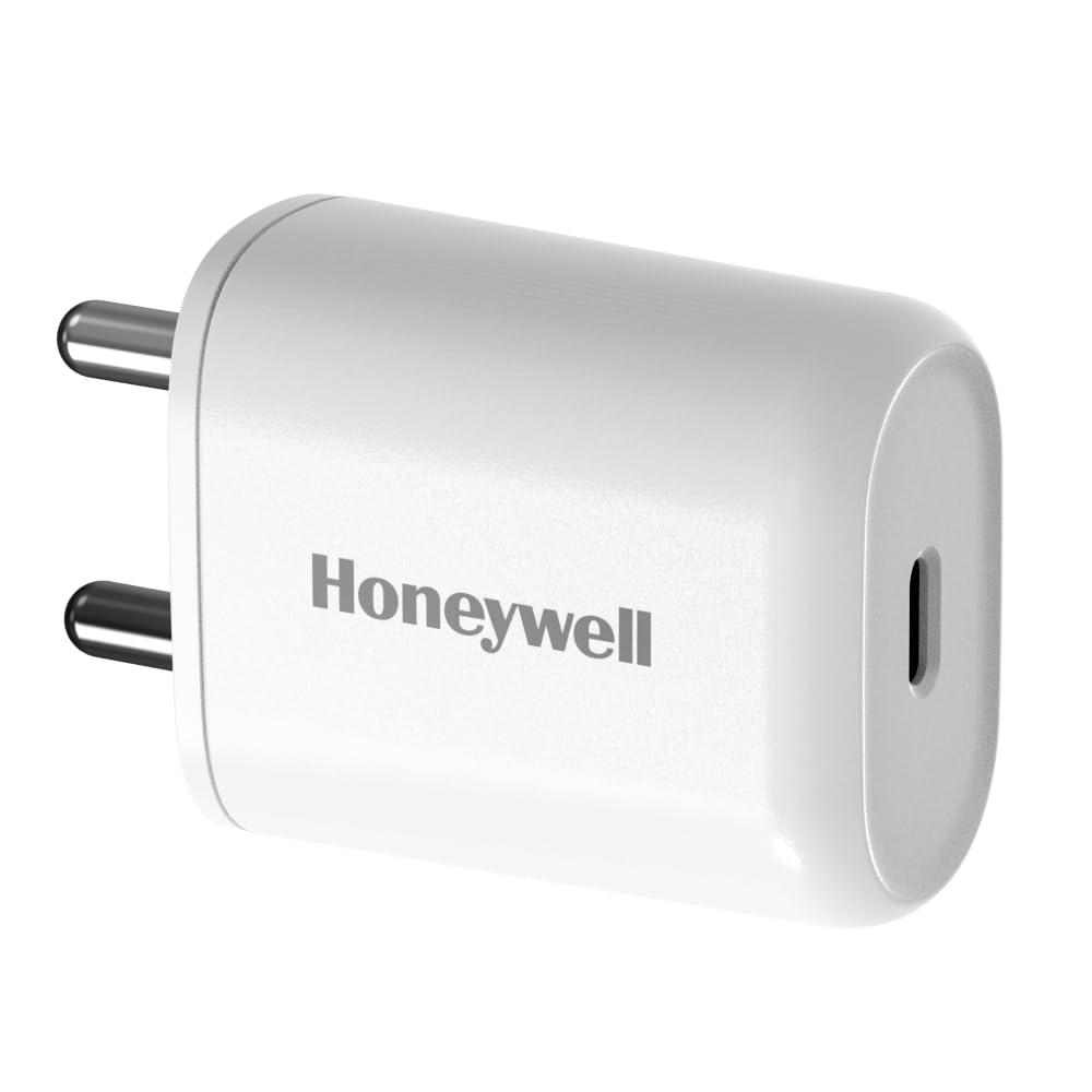 Honeywell Zest Charger PD20W, BIS Certified, Type C Fast Wall Charger, Ultra-Fast Charging White