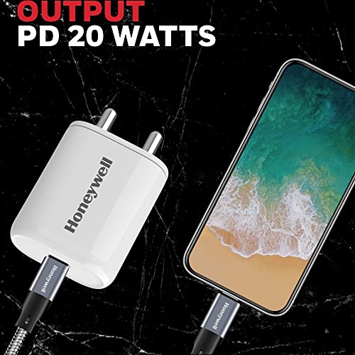 Honeywell Zest Charger PD20W, BIS Certified, Type C Fast Wall Charger, Ultra-Fast Charging White Honeywell Zest Charger PD20W, BIS Certified, Type C Fast Wall Charger, Ultra-Fast Charging White