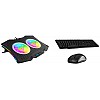 ZEBRONICS Zeb-NC7000 USB Powered Laptop Cooling Pad for Laptops Black