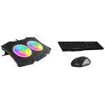 ZEBRONICS Zeb-NC7000 USB Powered Laptop Cooling Pad for Laptops Black ZEBRONICS Zeb-NC7000 USB Powered Laptop Cooling Pad for Laptops Black