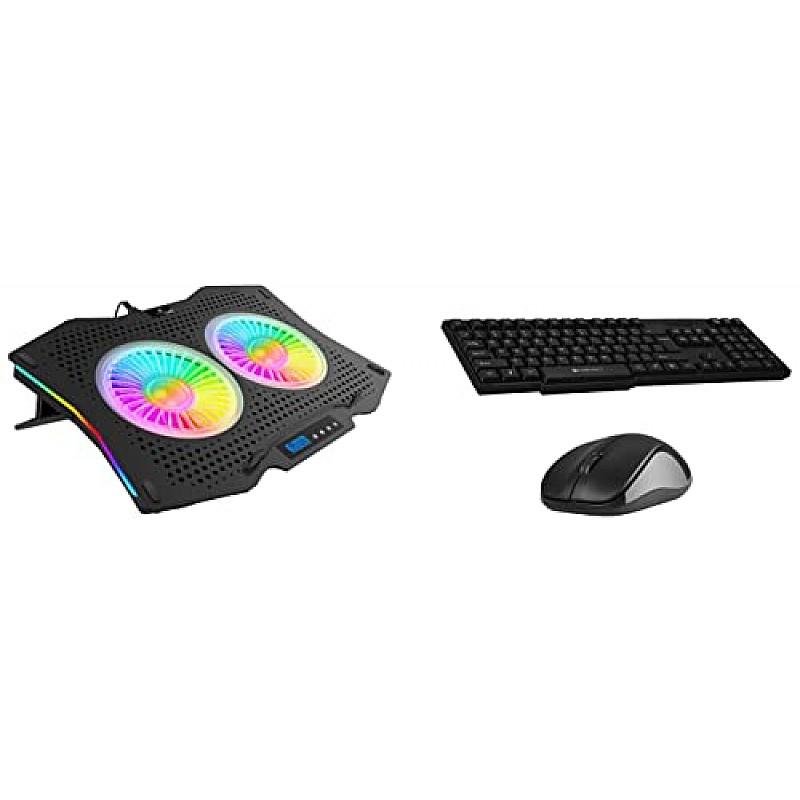 ZEBRONICS Zeb-NC7000 USB Powered Laptop Cooling Pad for Laptops Black