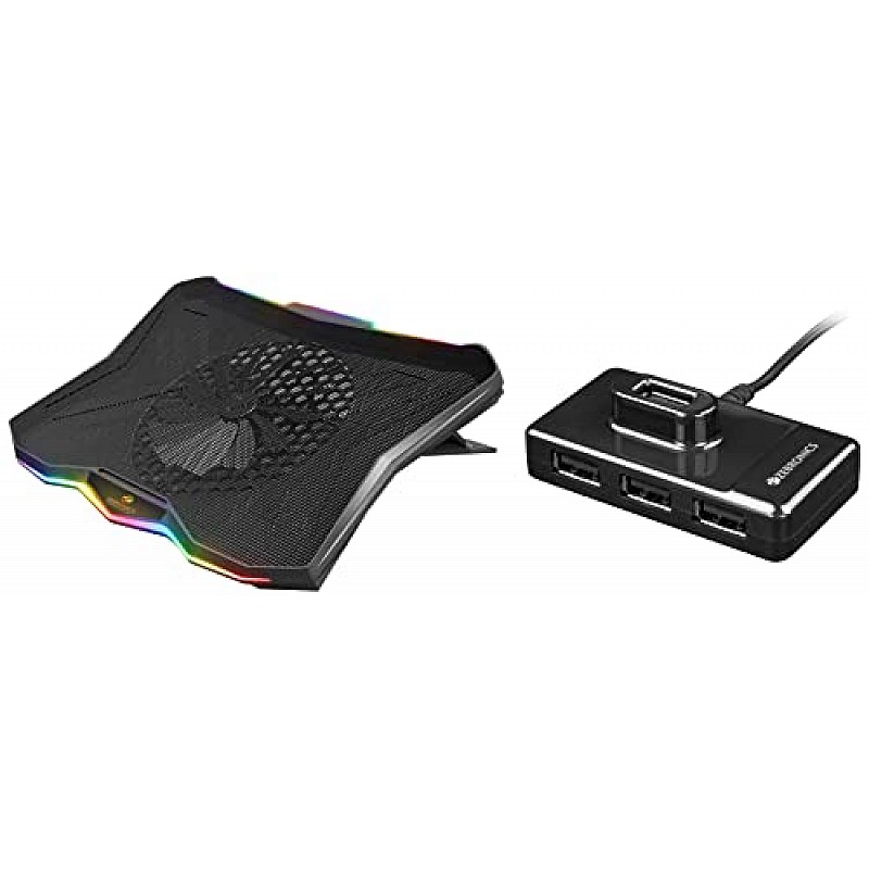 ZEBRONICS Zeb-NC7000 USB Powered Laptop Cooling Pad for Laptops Black