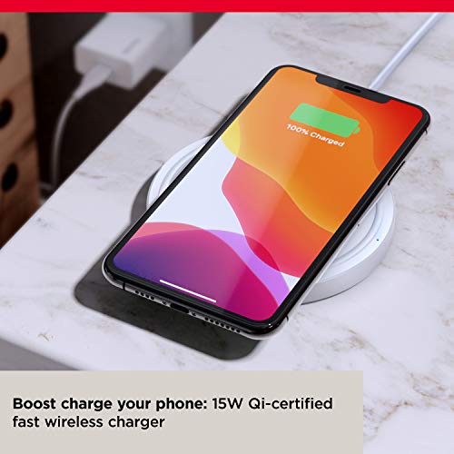 SanDisk iXpand Wireless 15W Charger with QC 3.0 Adapter Included for Qi-Compatible Phones (White) SanDisk iXpand Wireless 15W Charger with QC 3.0 Adapter Included for Qi-Compatible Phones (White)