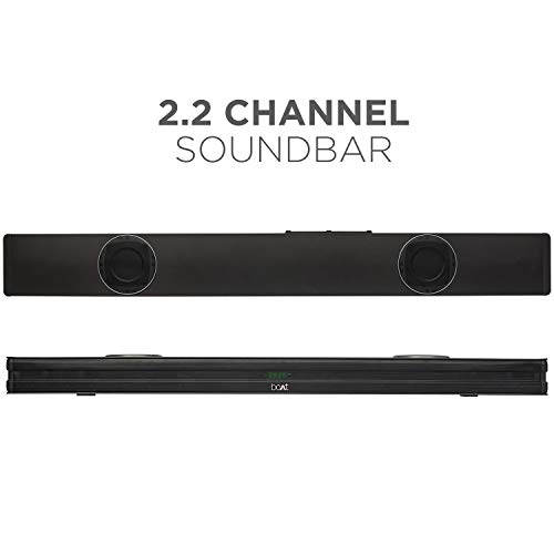 boAt AAVANTE Bar 1198 90W 2.2 Channel Bluetooth Soundbar, Built-in Active Subwoofers, Multiple Connectivity (Premium Black) boAt AAVANTE Bar 1198 90W 2.2 Channel Bluetooth Soundbar, Built-in Active Subwoofers, Multiple Connectivity (Premium Black)