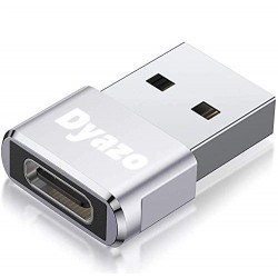 DYAZO USB 3.0 Type C Female to USB A Male Connector/Converter/Adapter grey & black
