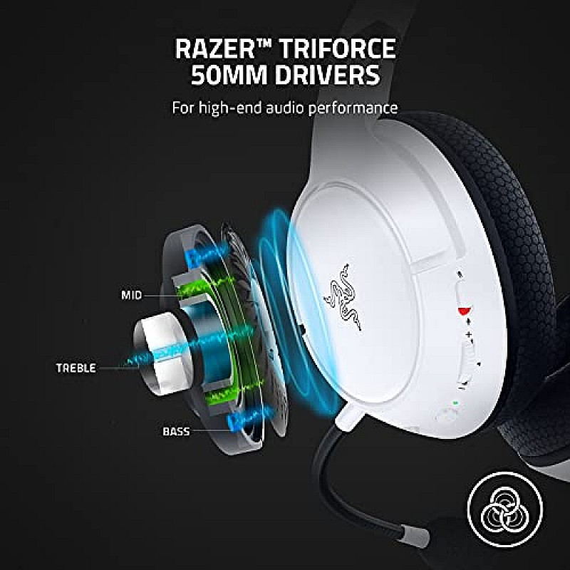 Razer Kaira X for Playstation Wired Gaming Headset for PS5 White RZ04-03970200-R3M1