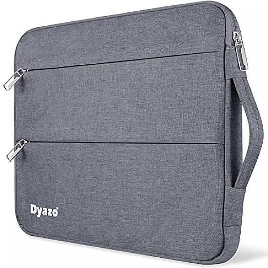 Dyazo Water Resistant Laptop Sleeve with Handle Compatible for 15 Inch to 15.6" Inches - Grey