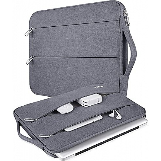 Dyazo Water Resistant Laptop Sleeve with Handle Compatible for 15 Inch to 15.6" Inches - Grey