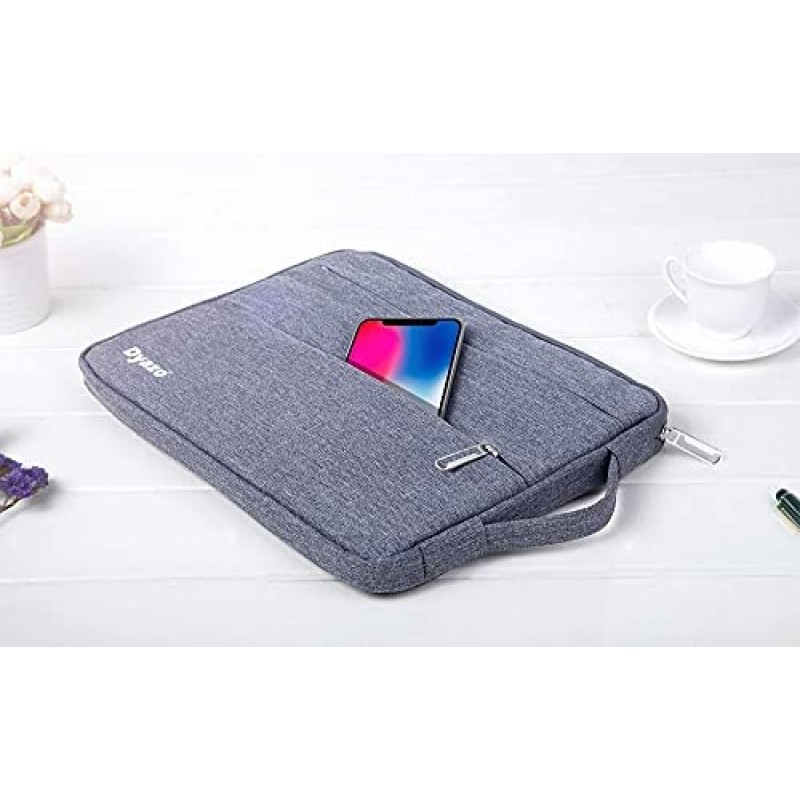 Dyazo Water Resistant Laptop Sleeve with Handle Compatible for 15 Inch to 15.6" Inches - Grey