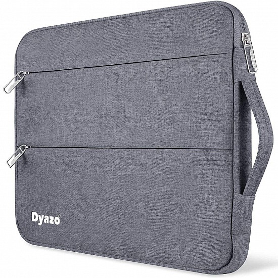 Dyazo Water Resistant Laptop Sleeve with Handle Compatible for 15 Inch to 15.6" Inches - Grey