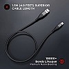 boAt Type C A420 Tangle-free, Sturdy Type C Cable with 3A Rapid Charging & 480mbps (Mercurial Black)