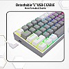 Redragon K617 Fizz Wired RGB Gaming Keyboard Mechanical Keyboard White