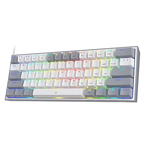 Redragon K617 Fizz Wired RGB Gaming Keyboard Mechanical Keyboard White Redragon K617 Fizz Wired RGB Gaming Keyboard Mechanical Keyboard White