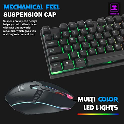 RPM Euro Games Gaming Keyboard Wired 7 Color LED Illuminated And Spill Proof Keys, Black, Medium RPM Euro Games Gaming Keyboard Wired 7 Color LED Illuminated And Spill Proof Keys, Black, Medium