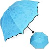 AIRTREE Magic Umbrella Changing Secret Blossoms Occur with Water Magic Print 3 Fold Umbrella for UV, Sun & Rain - Multi Colour