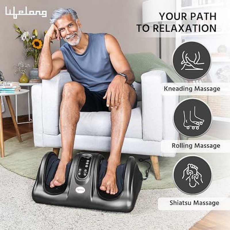 Lifelong LLM360 Foot Massager Machine for Pain Relief with Kneading function