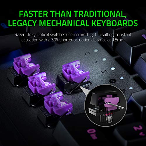 Razer Huntsman Elite Opto-Mechanical Switch Multi-Functional Digital Dial Gaming Keyboard Wired Razer Huntsman Elite Opto-Mechanical Switch Multi-Functional Digital Dial Gaming Keyboard Wired