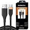 Duracell USB Type C 3A Braided Sync and Fast Charging Cable 3.9 Ft (1.2M) Series 3-Black