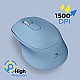 ZEBRONICS Zeb-AKO Wireless Mouse, 2.4GHz with USB Nano Receiver, High Precision Optical Tracking, 3 Buttons,  (Blue)