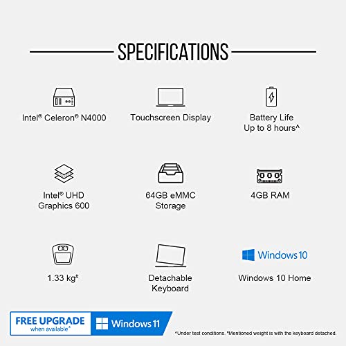 AVITA Cosmos 2 in 1 Intel Celeron Dual Core-4 GB/64 GB EMMC Storage, Windows 10 Home AVITA Cosmos 2 in 1 Intel Celeron Dual Core-4 GB/64 GB EMMC Storage, Windows 10 Home