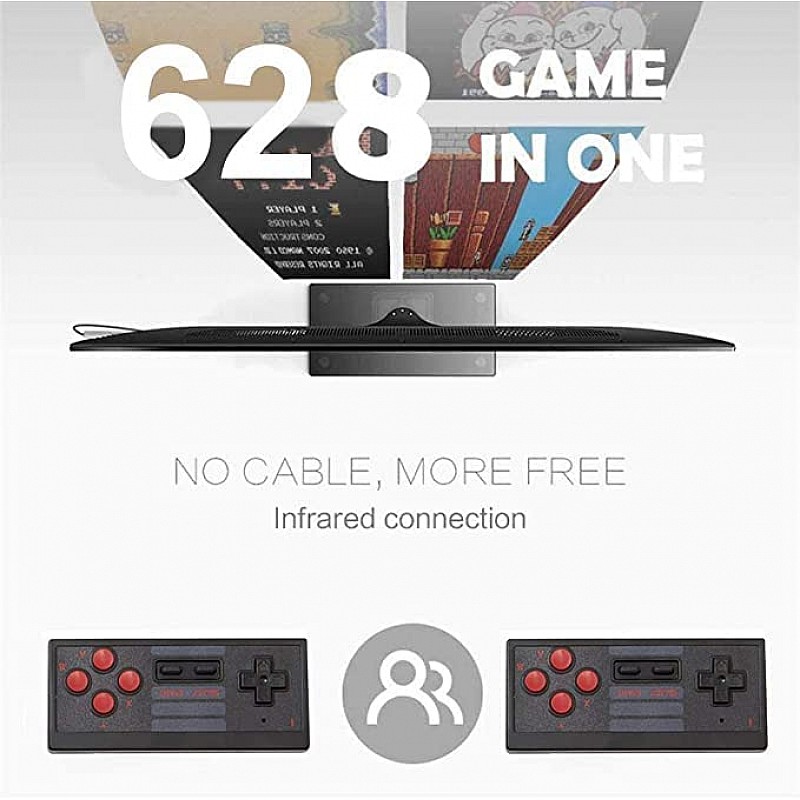 New World TV Video Games Old Arcade Classic Retro TV Game Console HDMI Version Game Stick 626 Inbuilt Games with 2 Wireless Controller