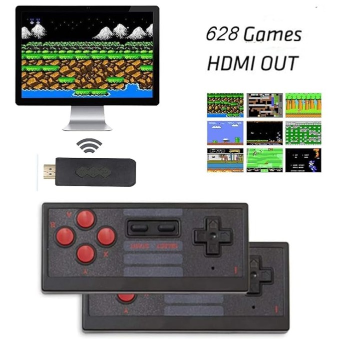 New World TV Video Games Old Arcade Classic Retro TV Game Console HDMI Version Game Stick 626 Inbuilt Games with 2 Wireless Controller New World TV Video Games Old Arcade Classic Retro TV Game Console HDMI Version Game Stick 626 Inbuilt Games with 2 Wireless Controller