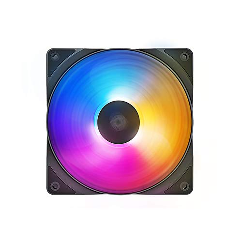 Deepcool FC120(3 in 1) - 1800RPM- 4pin PWM RGB Case Fan- Black - R-FC120-BKAMN3-G-1 Deepcool FC120(3 in 1) - 1800RPM- 4pin PWM RGB Case Fan- Black - R-FC120-BKAMN3-G-1