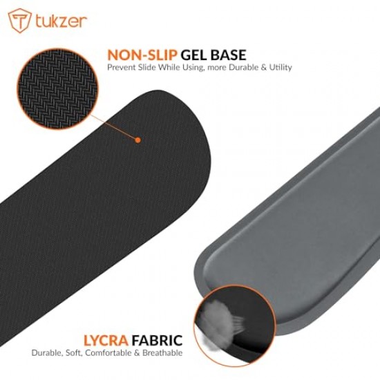 Tukzer Wrist Rest Pad, Mouse Wrist Cushion Support Lightweight for Easy Typing Pain Relief Black