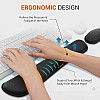 Tukzer Wrist Rest Pad, Mouse Wrist Cushion Support Lightweight for Easy Typing Pain Relief Black