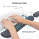 Tukzer Wrist Rest Pad, Mouse Wrist Cushion Support Lightweight for Easy Typing Pain Relief Black