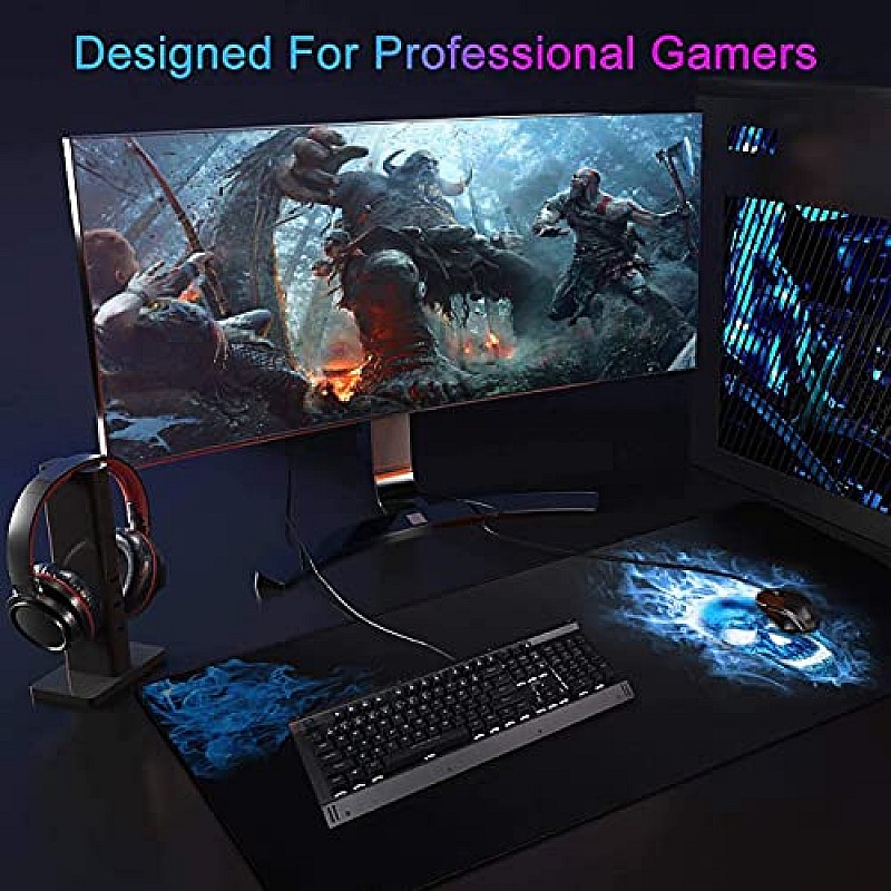 BigPlayer Gaming Mouse Pad Large XXXL (900x400x3mm) Thick Extended Mousepad Desk 