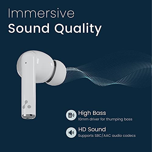Ambrane Dots Asta True Wireless Earbuds with 36 Hours Playtime,Instant pairing with Bluetooth (White) Ambrane Dots Asta True Wireless Earbuds with 36 Hours Playtime,Instant pairing with Bluetooth (White)