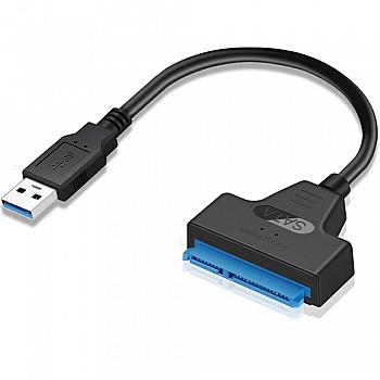 Lapster USB 3.0 sata Cable for 2.5 inch SSD and HDD, USB 3.0 to SATA III Hard Driver Adapter, sata to USB Cable-(Blue)