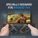EvoFox Elite Ops Wireless Gamepad for Google TV and Android TV 8+ Hours of Play Time (Dusk Grey)