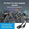 EvoFox Elite Ops Wireless Gamepad for Google TV and Android TV 8+ Hours of Play Time (Dusk Grey)