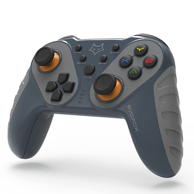 EvoFox Elite Ops Wireless Gamepad for Google TV and Android TV 8+ Hours of Play Time (Dusk Grey)