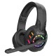 pTron Studio Pixel Over-Ear Wireless Gaming Headphones with 30ms Low Latency, 40Hrs Playtime, 40mm Drivers, (Black)