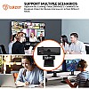 Tukzer 2.1 MP Full HD 1080P Web Camera CMOS Webcam with Microphone 360° Rotatable Tripod Ready Mount Plug-n-Play USB for Windows Mac (C01)