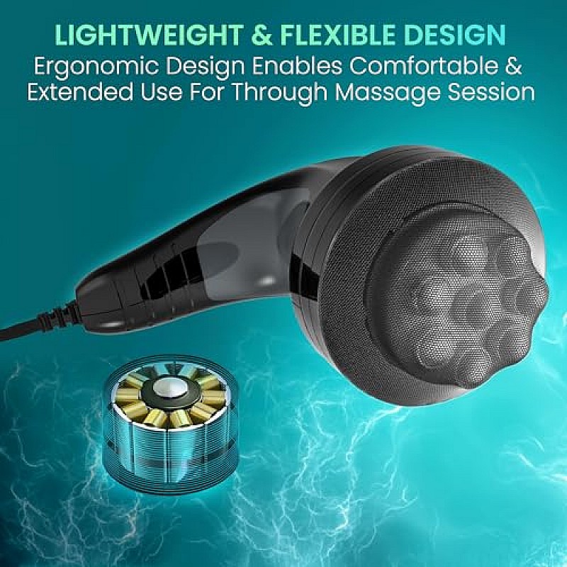 Dr Physio Electric Full Body Massager For Pain Relief of Back, Leg  and Foot (Black) 1011