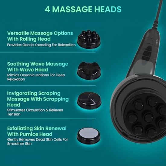 Dr Physio Electric Full Body Massager For Pain Relief of Back, Leg  and Foot (Black) 1011