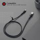 boAt Micro USB 600 Smart Auto Disconnecting Cable with LED Indicator (Mercurial Black)