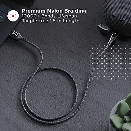 boAt Micro USB 600 Smart Auto Disconnecting Cable with LED Indicator (Mercurial Black) boAt Micro USB 600 Smart Auto Disconnecting Cable with LED Indicator (Mercurial Black)